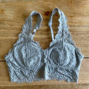 Aerie Eyelash Lace Plunge Bralette - sz. S